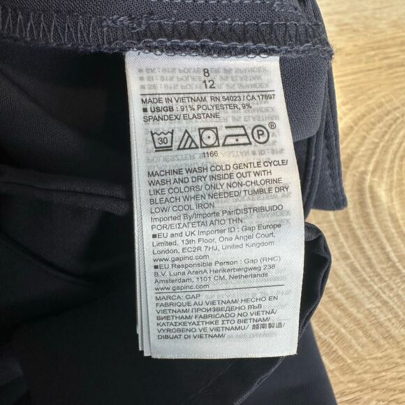 Gap Curvy 365 High Rise Pleated Trousers New Classic Navy Blue 8 - Picture 9 of 13